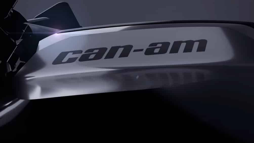 Can-Am electric motorcycles teaser gastank.