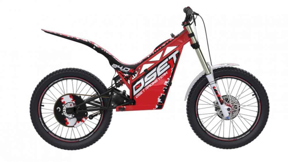 Oset 24.0 electric trials motorcycle. 