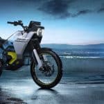 Can-am origin electric offroad motorcycle studio image.