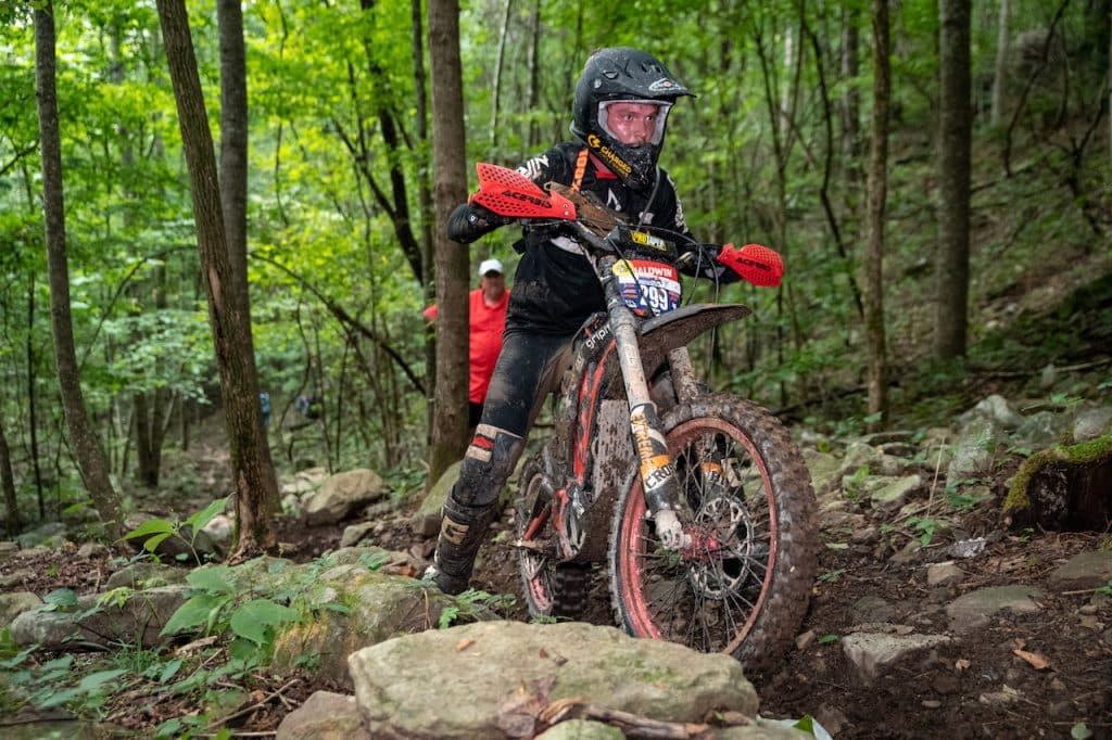 Brett Baldwin on the Charged Cycle Works Sur Ron electric dirt bike at Red Bull TKO