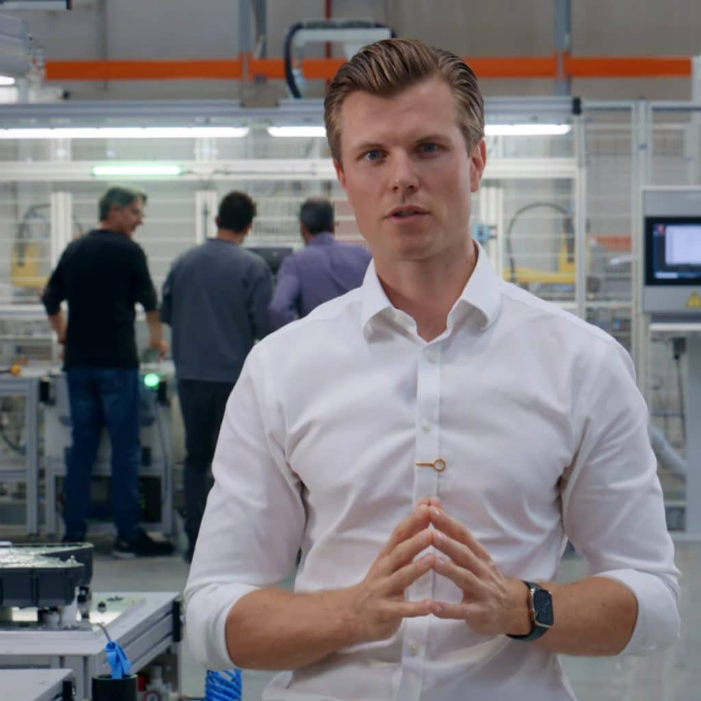 Stark Future CEO Anton Wass speaks from Stark's Barcelona, Spain production facility. 