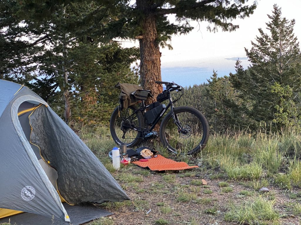 Bikepacking Camp with the Jones Motorbikes eBike.