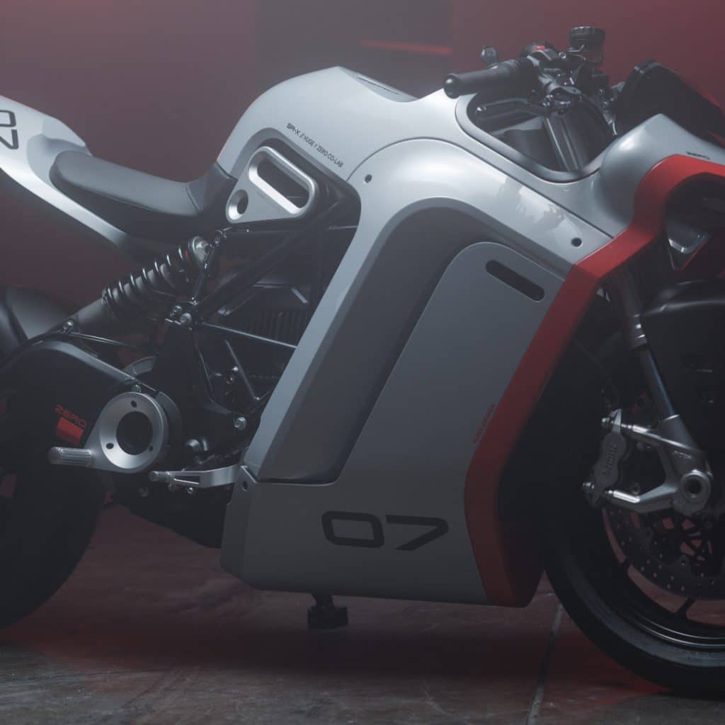 New Zero electric sportbike concept in the studio. 