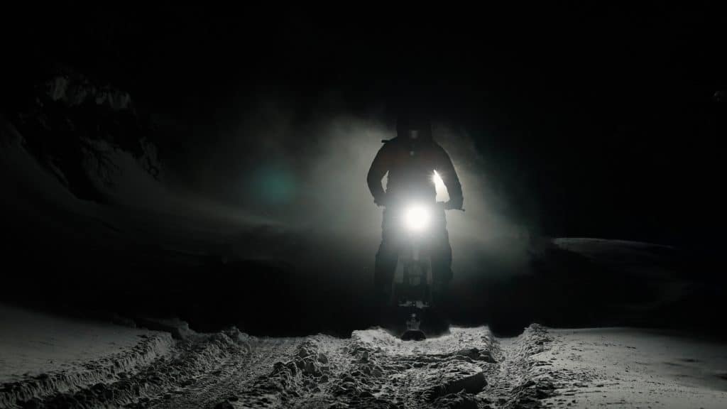 Night ride on the Moon Bikes