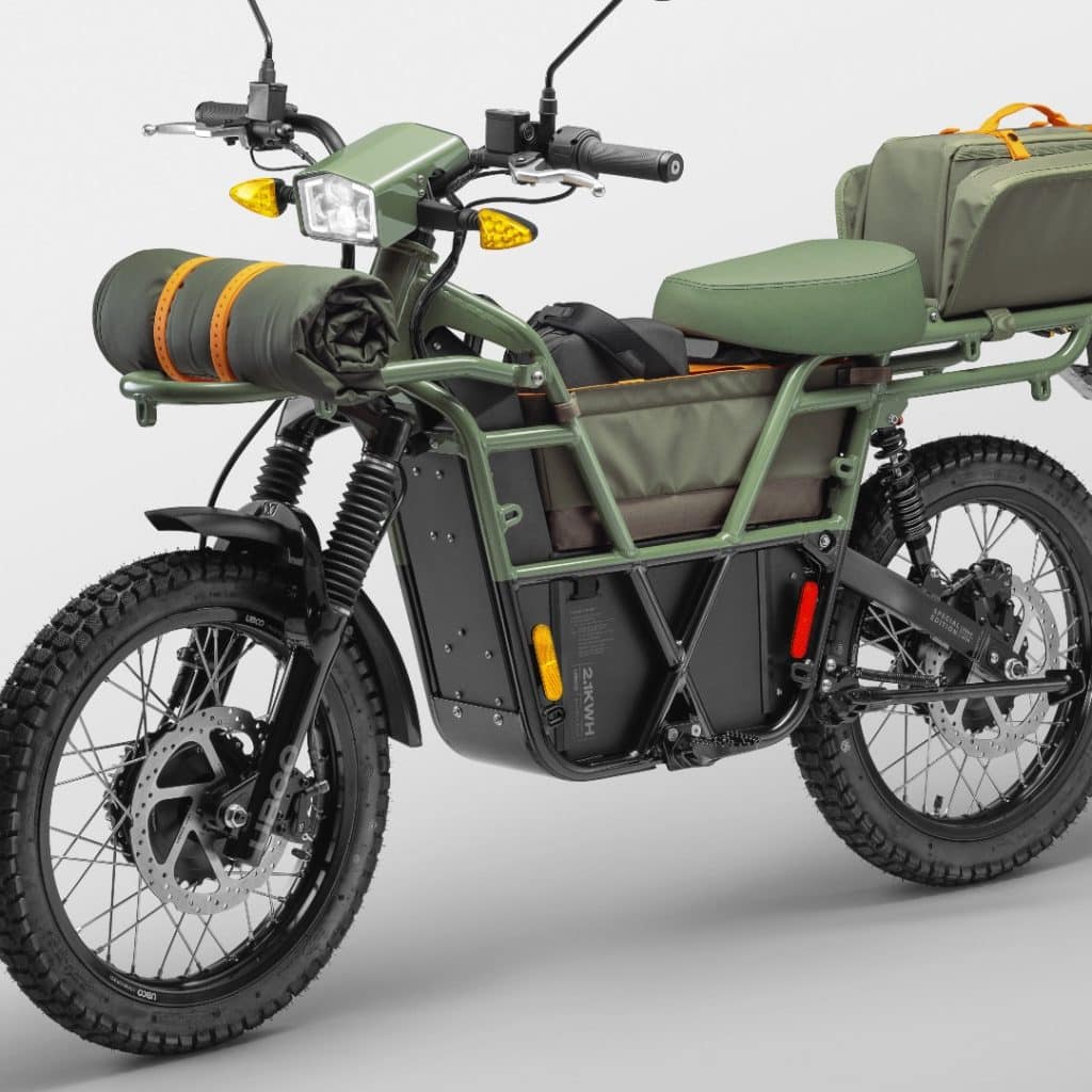 The new UBCO 2X@ Special Edition in army green.