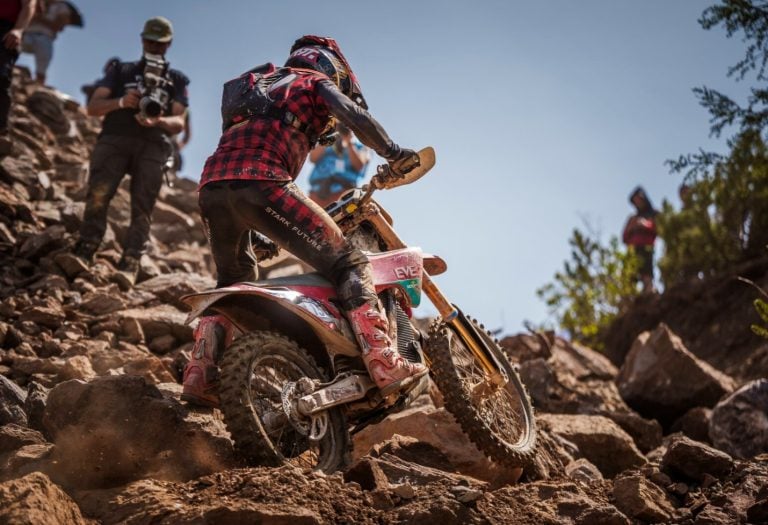 Stark Varg tackles a rocky uphill at Redbull Erzbergrodeo 2026.
